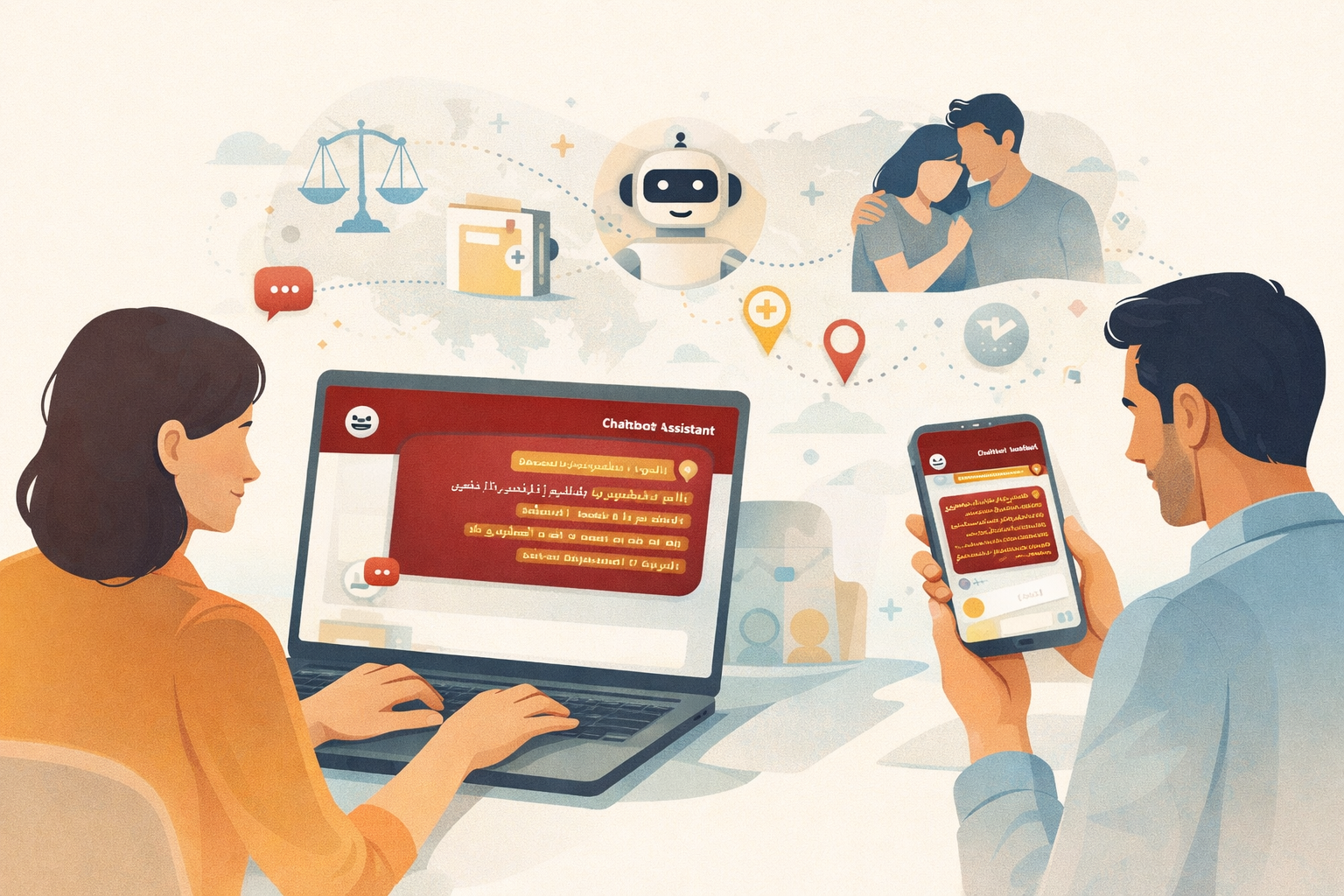 إطلاق المساعد الذكي على موقع المنظمة